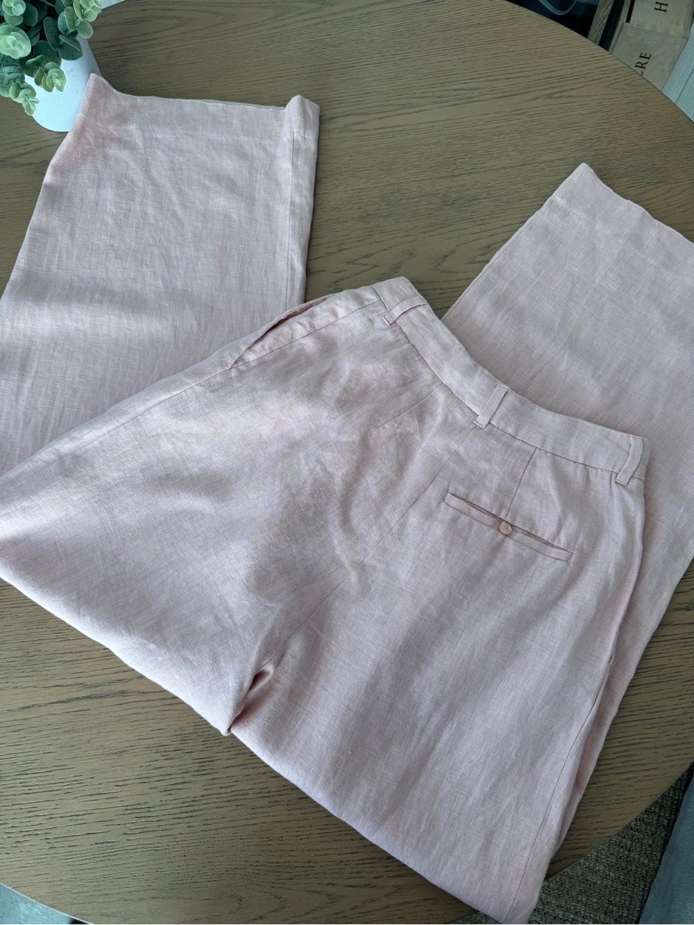 Posse Exclusive Wyatt Pleated Linen Wide-Leg Pants - Picture 5 of 10